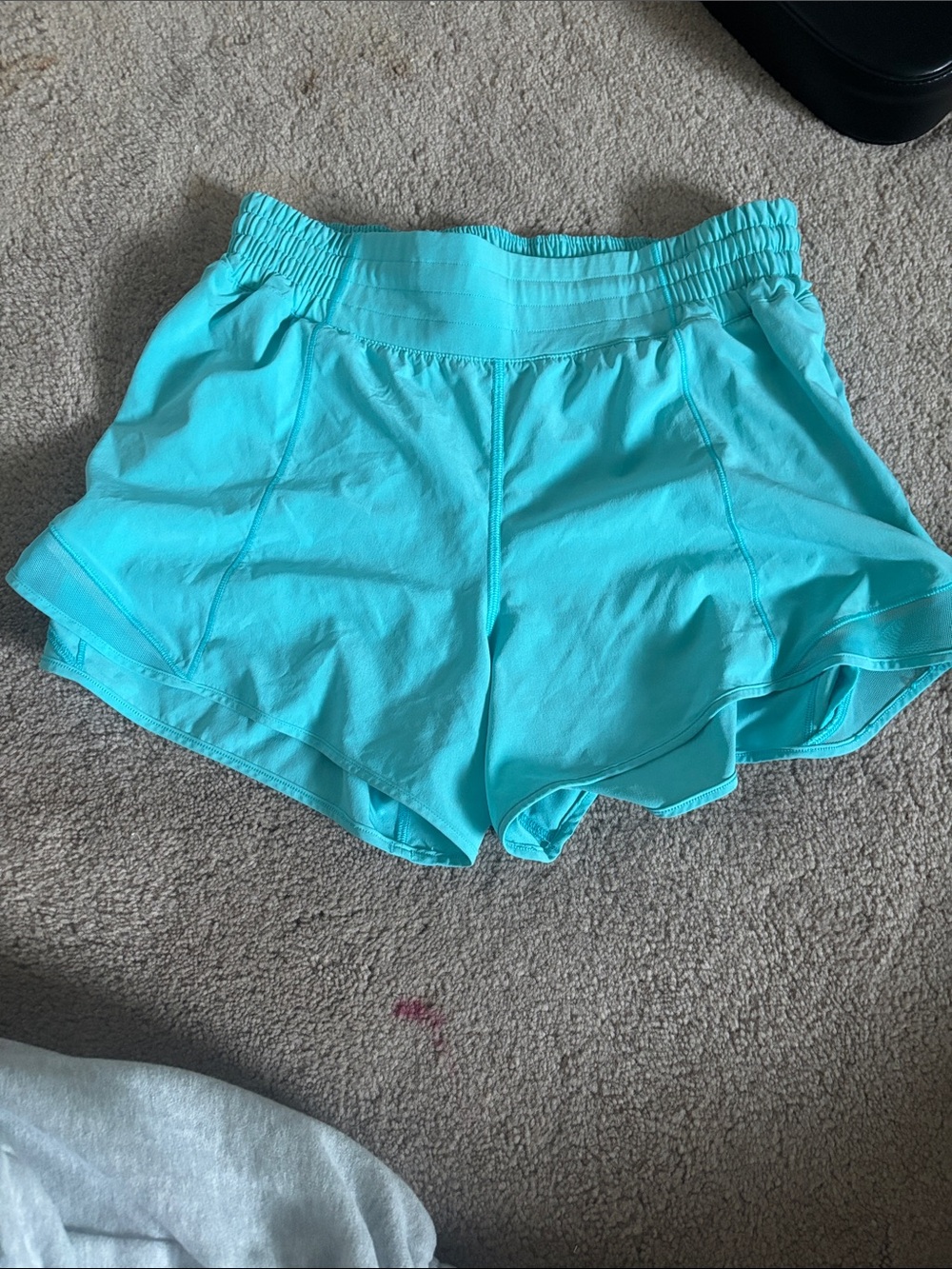 Women's Aqua Lululemon shorts